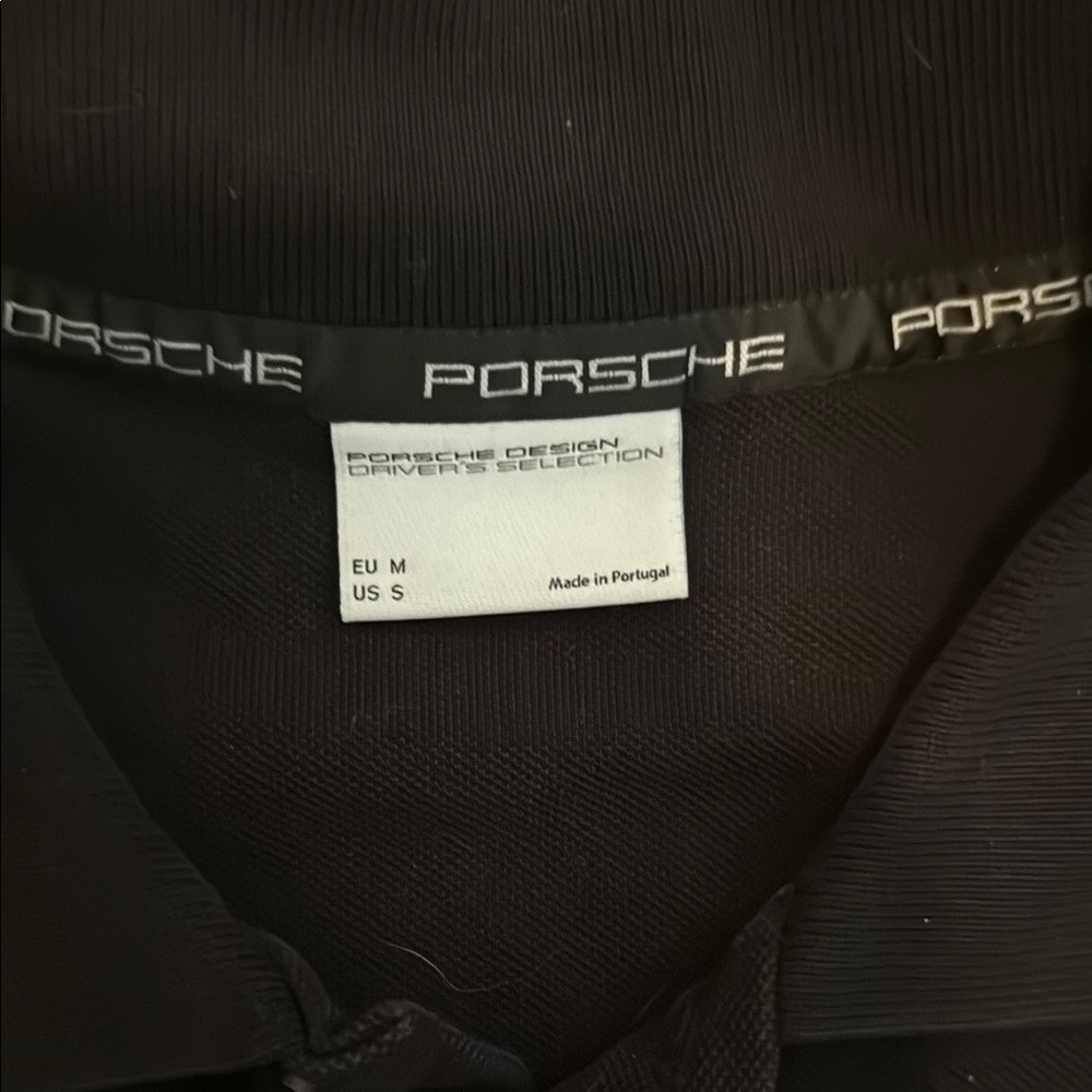 Porsche Design Black Polo with Logo Detail - Picture 2 of 3